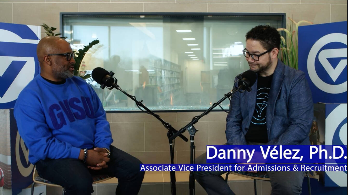 Donta Truss recording a podcast episode